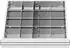 STIER Schubladeneinteilung Metalleinteilung BLH 100/125mm, 500x450mm, 20 Fächer (903954)