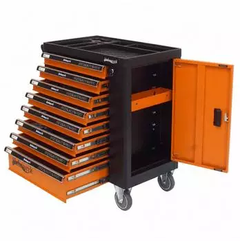 Enders Werkstattwagen Profi 8 Schubladen, orange-schwarz (14243901)