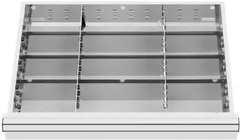 STIER Schubladeneinteilung Metall 600x450mm BLH 200-300mm (903898)