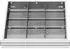 STIER Schubladeneinteilung Metalleinteilung BLH 75mm, 500x450mm, 12 Fächer (903873)