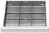 STIER Schubladeneinteilung Metall 500x450mm, BLH 200-300mm, 12 Fächer (903922)