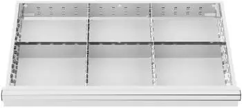 STIER Schubladeneinteilung Metalleinteilung BLH 75mm, 800x450mm, 6 F&auml;cher (903890)