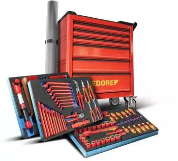 Gedore Werkzeugwagen VDE-Sortiment 103-teilig (KL4600200)