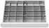 STIER Schubladeneinteilung Metalleinteilung 600x450mm, BLH 200-300mm, 24 Fächer (903901)