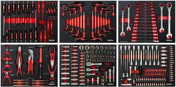 Chemin&eacute;es M&eacute;phisto Mephisto Werkzeugwagen-Einlagen Set, 6-teilig, CRV Stahl