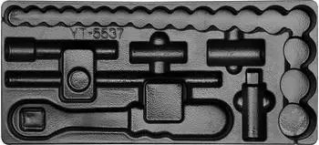 Yato Schubladeneinlage PVC, leer, 1/2 Zoll Steckschlüsselsatz 10-32 (YT-55371)
