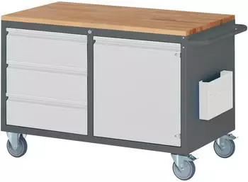 STIER Montagewagen Premium 3 Schubladen, 1 Flügeltür, 1145x650x795mm (906131)
