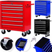 Masko&reg; Werkstattwagen Rollwagen Werkzeugwagen Werkzeugkiste F&auml;cher Toolbox