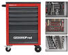 GEDORE-Red Werkzeugwagen R21560004, 129-teilig, rot/Schwarz, 6 Schubladen mit