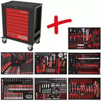 KS Tools 8157397, KS Tools 8157397 Werkstattwagen Herstellerfarbe: Schwarz, Rot