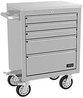 G&uuml;de Edelstahl Werkbank 66,8x49,3x90,5 cm GW 5 INOX Rollwagen Werkzeugwagen