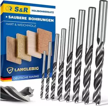 S & R Holzbohrersatz 8 tlg. Art Nr.: 216.801.008