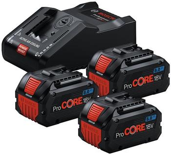 Bosch Starter-Set ProCore 3x PC 18V 8Ah + GAL18V-160 (0615A5004Y)