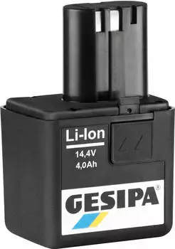 Gesipa 14,4V 4Ah für Nietgerät und Blindnietmutternsetzgeräte