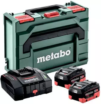 Metabo Basic-Set Akkuset 2 x LiHD 10Ah und Schnellladeger&auml;t ASC 290 in MetaBOX 145 (685304000)
