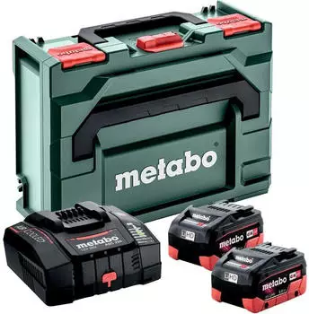 Metabo Basic-Set Akkuset 2x LiHD 8Ah und Schnellladegerät ASC 290 in MetaBOX 145 (685303000)