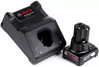 Bosch Gal 12v-40 Professional Schnell Ladeger&auml;t F&uuml;r 12v Akkus ( 1600a019r3 ) + 6,0