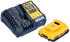 1 Akku, 2 Ah, leicht: DeWalt DCB 1104