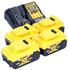 4 Akkus, 5 Ah, mittel: DeWalt DCB 1104