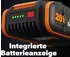 Worx 20V 4.0 Ah PowerShare Pro Akku mit hoher Kapazität und Anzeige