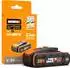 Worx 20V 4.0 Ah PowerShare Pro Akku mit hoher Kapazität und Anzeige