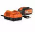 PowerPlus 2x20v 5.0a & Akku Laden 2.5ah Orange Orange One Size