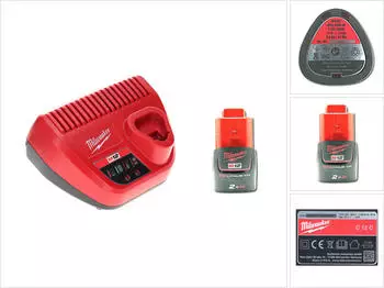 Milwaukee Akku Starter Set 12V, 1x 2,0Ah + M12 C12C Ladeger&auml;t (M12 C12C)