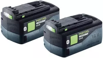 Festool BP 18 Li 5,0 HP-ASI 2x HighPower Akkupack 18V 5,0Ah Li-Ion Bluetooth (578519)