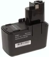 Powery Akku f&uuml;r Bosch Bohrschrauber PSR 12VES-2 NiMH, 12V, NiMH