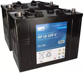 Sonnenschein Ersatzakku f&uuml;r Arbeitsb&uuml;hne 24V 105Ah 2x GF 12 105V, 5SHP-Gel (1566)