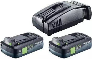 Festool Energie Set 18V 2xTBX4/SCA16 2x Akku 4,0Ah + Schnellladeger&auml;t (576953)