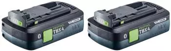 Festool BP 18 TBX 4 C-ASI Tabless Akku-Set 2x 18V 4,0Ah Li-Ion Bluetooth (578745)