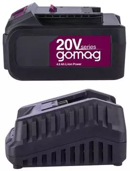Gomag GO-SK4.0 Starterkit 20V 4,0Ah Akku & Ladeger&auml;t (7909201726)