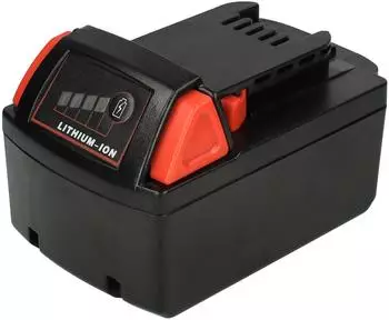 EXTENSILO Ersatzakku kompatibel mit Milwaukee M18 Li-Ion 18V 5000mAh (176982851-47)