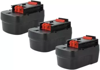 vhbw Ersatz-Akku 3er-Pack NiMH 3000mAh 14,4V für Werkzeug (183664949-7)