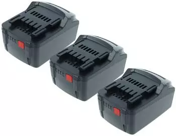 EXTENSILO Ersatzakku Li-Ion 18V 5000mAh, 3er-Pack (176726471-56)