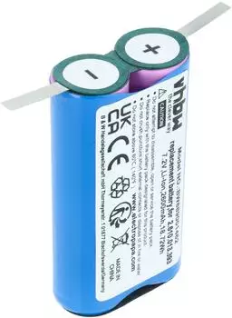 vhbw Ersatzakku f&uuml;r Dremel Driver 1120 / Stylus 1100 Li-Ion 2600mAh 7,2V