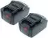 EXTENSILO Ersatzakku Li-Ion 18V 5000mAh, 2er-Pack (176726470-45)