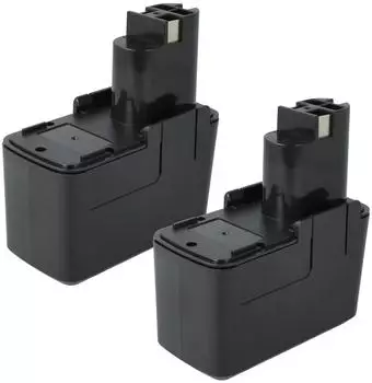 vhbw 2x Akku für Skil 3100k/3105/3110/3220, NiMH, 9,6V, 2000mAh (183664585-9)
