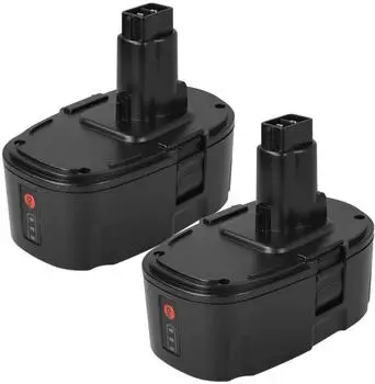 EXTENSILO Ersatz-Akku Li-Ion 18V 5000mAh, 2er-Pack (183664486-13)