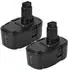 EXTENSILO Ersatz-Akku Li-Ion 18V 5000mAh, 2er-Pack (183664486-13)