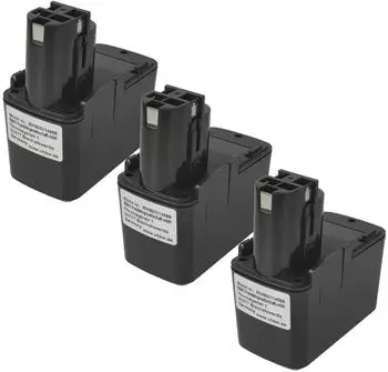 vhbw Ersatz-Akku 3er-Set NiMH 12V 1500mAh für Bosch Werkzeug (183664631-7)