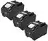 EXTENSILO Ersatzakku für Makita TD001G / HS004G / W001G Li-Ion 40V 6000mAh, 3er-Pack (181816877-1)