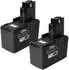 vhbw Ersatzakku für Bosch GSR 9.6V, NiMH, 3300mAh, 9,6V (183664584-2)