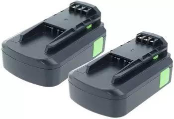 vhbw Akku-Set (2x) Li-Ion 18V 2000mAh für Elektrowerkzeug (183981021-2)