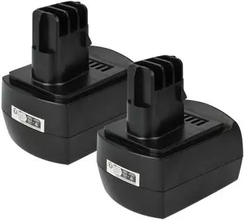 vhbw Ersatzakku NiMH 9,6V 2100mAh, 2er-Pack (183544782-2)