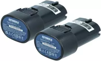 EXTENSILO Ersatzakku für Makita BL7010 2500mAh Li-Ion 7,2V (176726462-6)