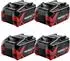 Metabo 4x LiHDX Akkupack 18V 8,0Ah Li-Ion (624975000)