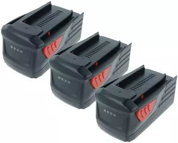 vhbw Akku-Set 36V 6000mAh Li-Ion, 3 St&uuml;ck (127047535-1)