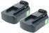 vhbw Akku Li-Ion 18V 2000mAh, 2er-Pack (183981021-15)
